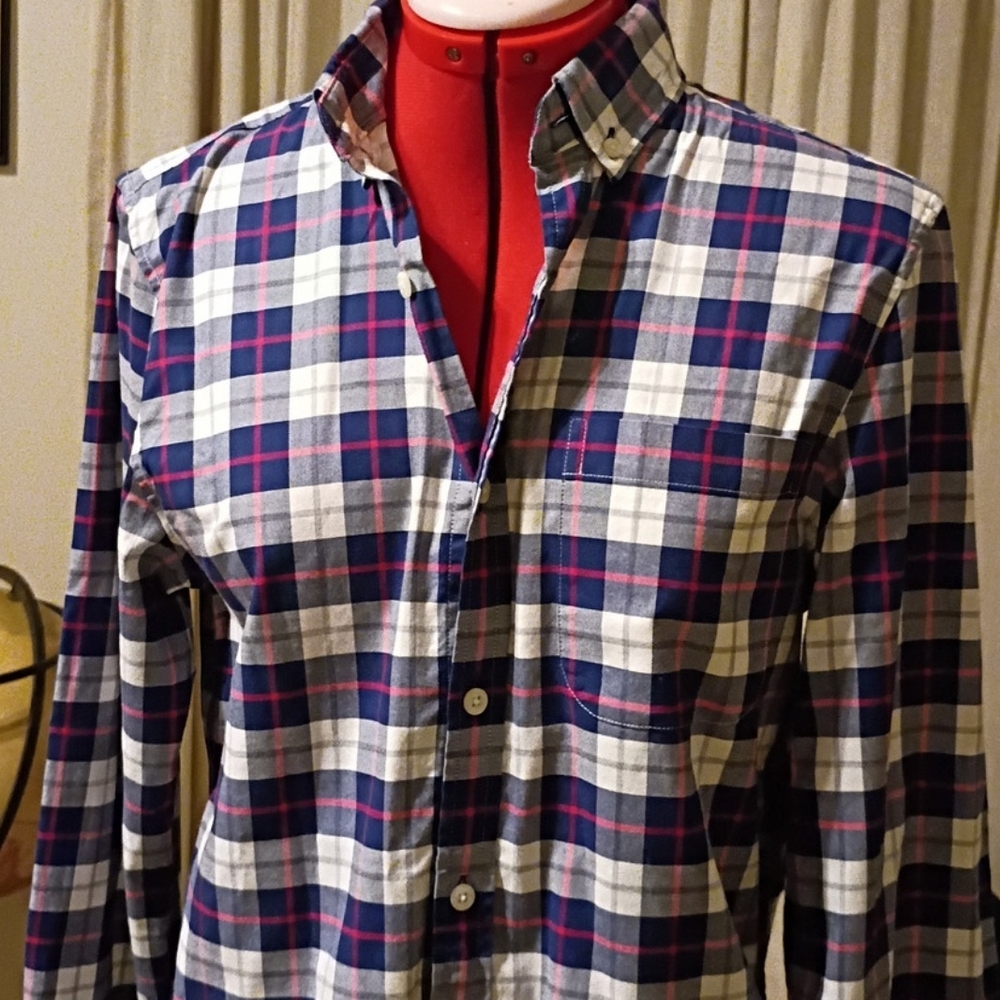 Plaid Button-Up Shirt - Picture 4 of 4